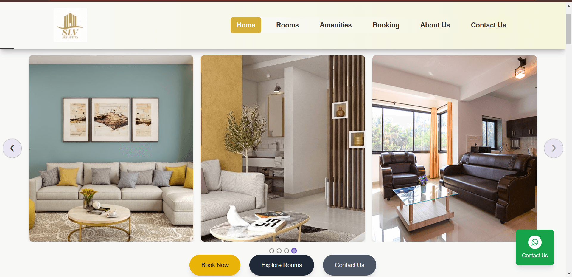 Service Apartment Booking Laptop View